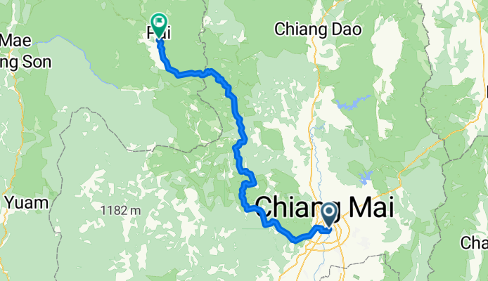 Chiang Mai to Pai (Göbel Route)