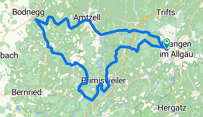 Wangen - Primisweiler - Haslach - Bodnegg - Amtzell - Wangen.gpx