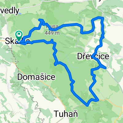 2015-03-19 SKALKA-VLHOŠŤ-LOUBÍ-LHOTA-PAVLIČKY-HUSA-SKALKA 33,3 KM