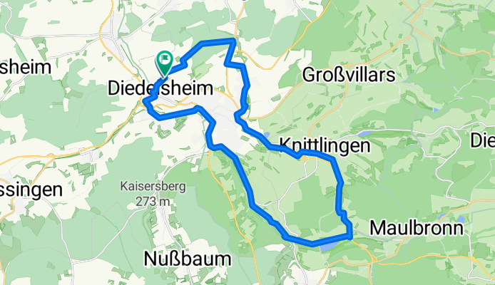 zum Aalkistensee über Knittlingen zurück