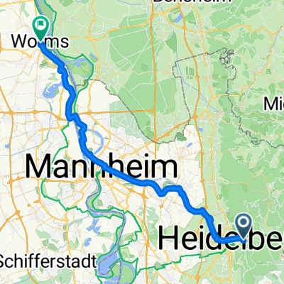 Heidelberg - Worms Variante