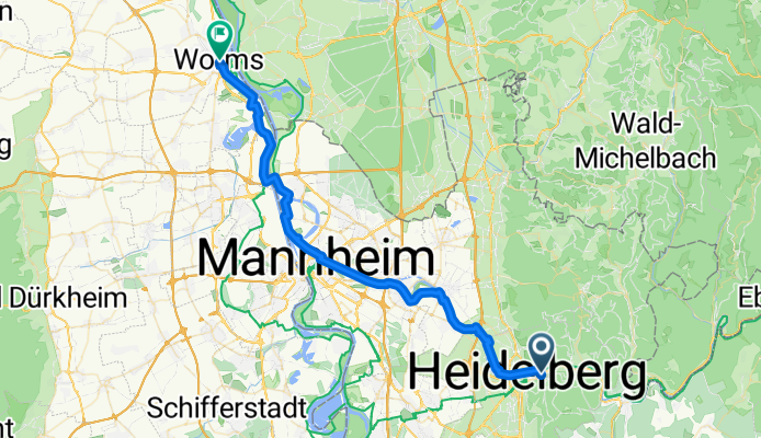 Heidelberg - Worms Variante
