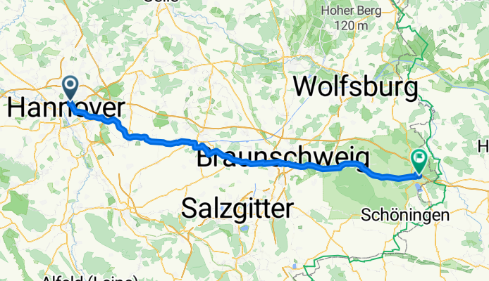 Hannover-Helmstedt - locker in 4 Stunden