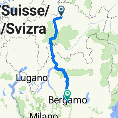 Chur-Bergamo 1.Etappe Chur-Nizza