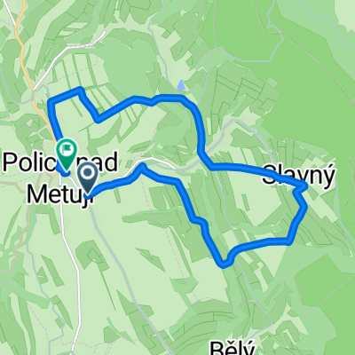 Lehký rodinný treking Police - Slavný - Suchý Důl - Police