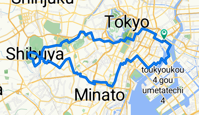 Tokyo Great Cycling Tour - Route C (Cool Tokyo Ride)