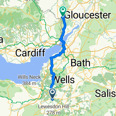 LEJOG Day 3 Muchelney, Abbey Farm to Symonds Yat