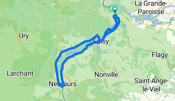 moret s/ loing canal-Nemours-Grez-Montigny