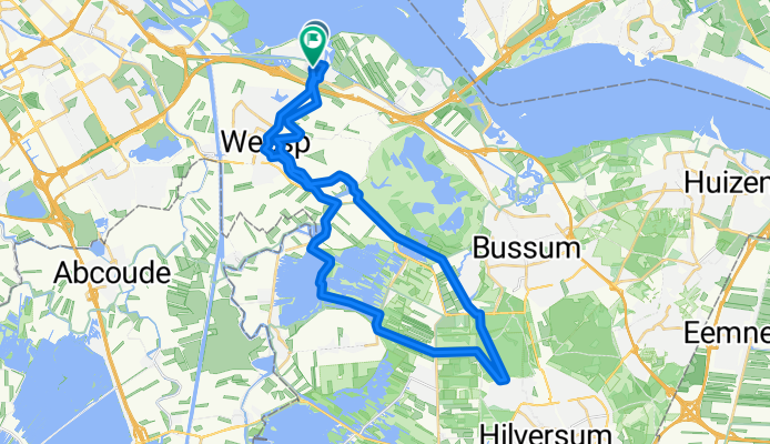 rondje muiden-hilversum-muiden