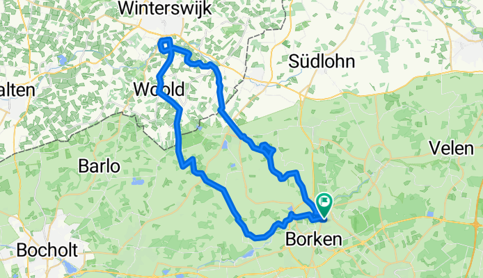 Gemen - Olliemölle Winterswijk NL - Gemen (Rundtour ca. 45km)