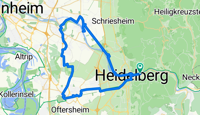 Heidelberg - Ladenburg - Schwetzingen - Heidelberg