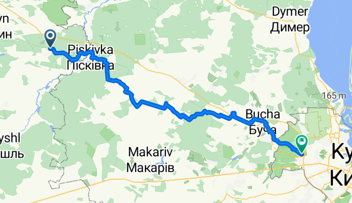 План: Ірша - Київ