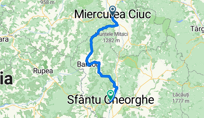 Csikszereda-Barot-Zalanpatak-Sepsiszentgyorgy