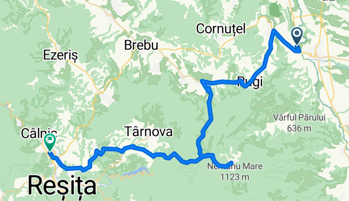 Caransebes - Delinesti -  Lindenfeld - Resita