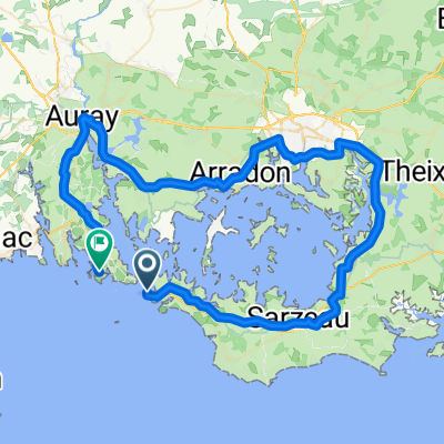 Tour du Golf du Morbihan (clockwise)