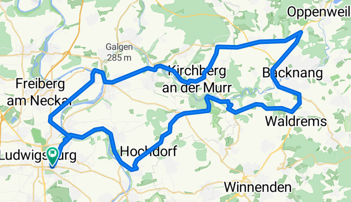 Ludwigsburg-Backnang-Ludwigsburg