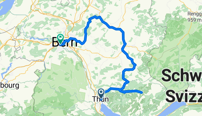 Thun quer durchs emmental nach bern