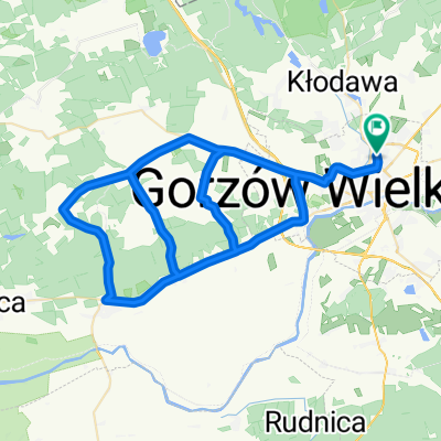 Gorzów - Łupowo - Baczyna - Lubno - Bogdaniec - Stare Dzieduszyce - Lubno - Bogdaniec - Łupowo - Baczyna - Gorzów