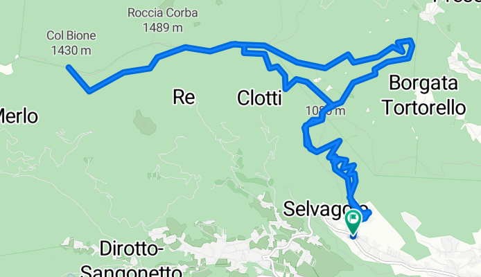 Da Selvaggio a cappella Madonna della neve