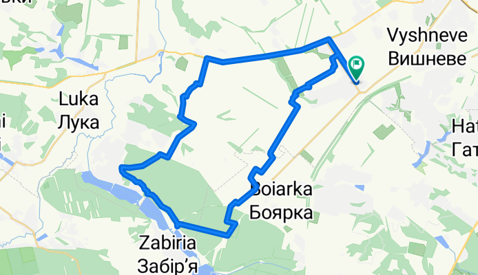 КК: Петрівське - Білогородка - Боярка - Петрівське
