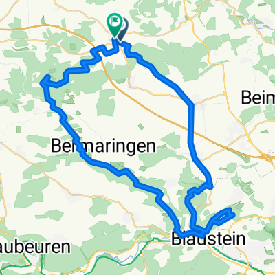 Scharenstetten-Blaustein-Lautern-Scharenstetten 