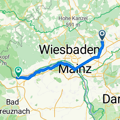 Kelkheim/Ts nach Bingen/Rhein