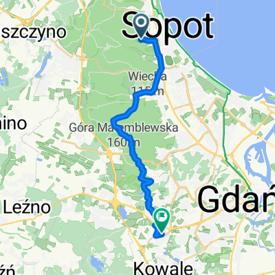 Z sopotu do gdańska Jabłoniowa