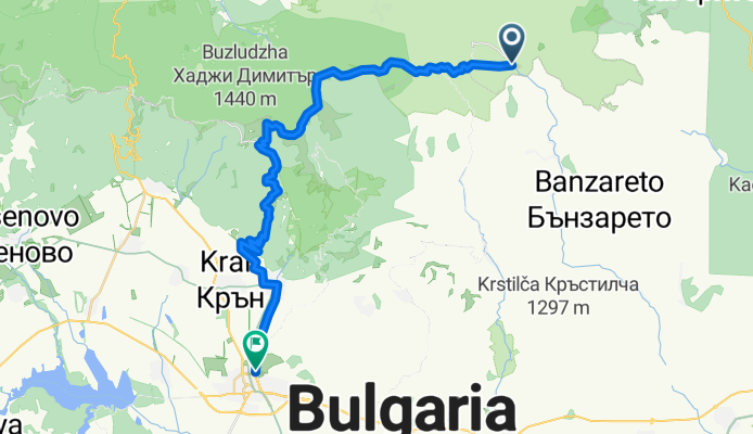 Кръстец-Бужлуджа-Казанък