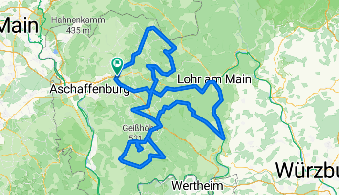 3. XK Treffen Gesamtstrecke