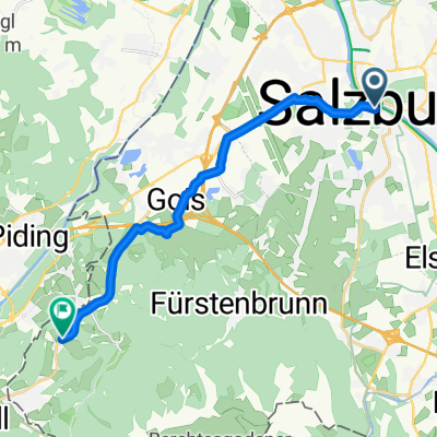 Salzburg - Hinterreith Steinerwirt 13,8 km