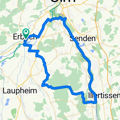 Erbach - Illertissen - Iller entlang - Erbach