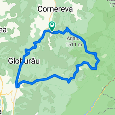 Bogîltin - şaua Prislop - Prisacina - Dobraia - Poiana Lungă - dealul Cuncăna - Globurău - Bogîltin