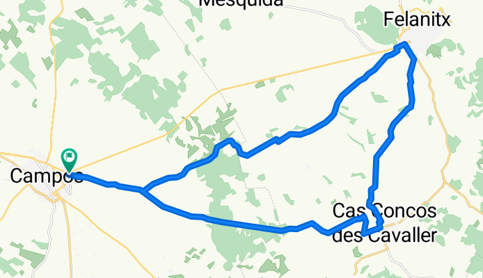 Mallorca: Campos-Felanitx-Cas Concos-Campos