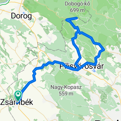 Zsámbék-Tinnye-Pilisszántó-Dobogókő-Csobánka-P.Vörösvár-Tinnye-Zsámbék
