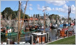 Hebe Bild 7 entlang der Bikemap-Route "von Emden-Bahnhof nach Greetsiel Hafen auf Nebenstrecken " hervor
