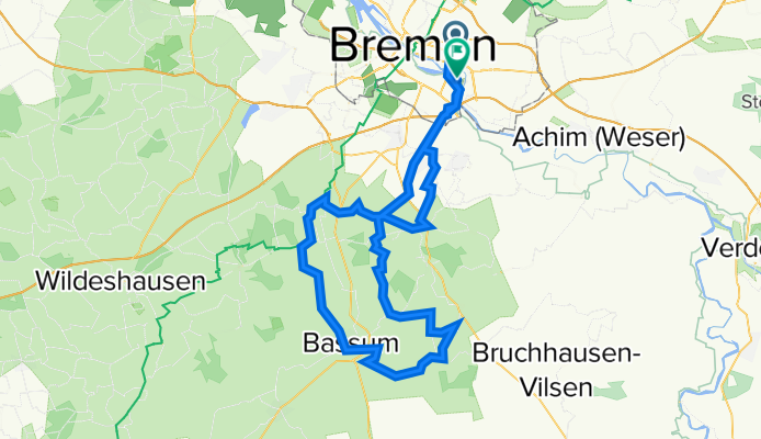 (HB) Hastedt - Barrien - Ristedt - Warwe - Kirch/ Klosterseelte - Dimhausen - Bassum - Eschenhausen - Hallstedt - Neubruchh. - Henstedt - Högenhausen - Sörhause
