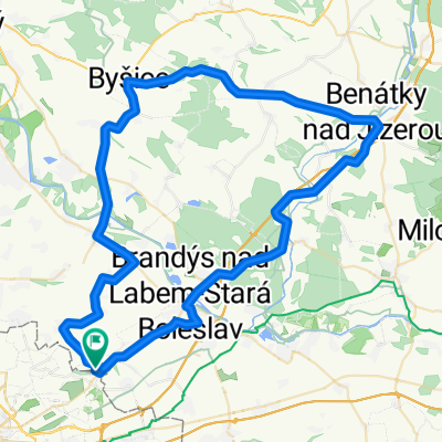 Benátky - Byšice - Kostelec