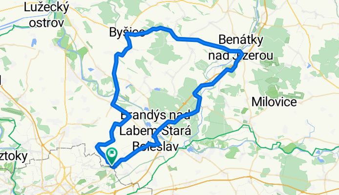 Benátky - Byšice - Kostelec