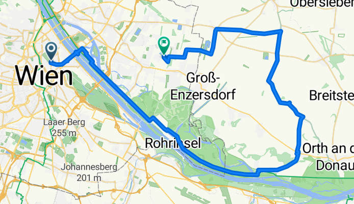 home - schönau - raasdorf - seestadt 54km - 380hm
