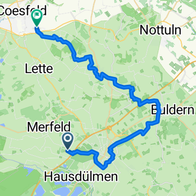 Haus Waldfrieden Rückw über Dülmen-Buldern 34 km