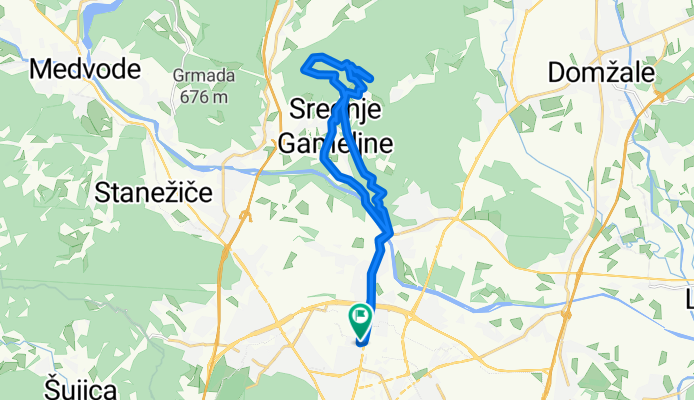 Bežigrad - Rašica (po grebenu)