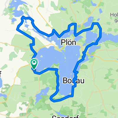 Plöner See große Runde ab Dersau
