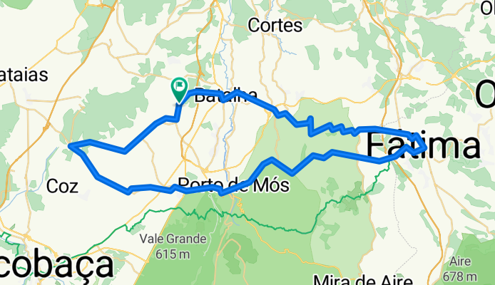 Calvaria - Batalha - Fátima - Porto de Mós - Juncal - Calvaria