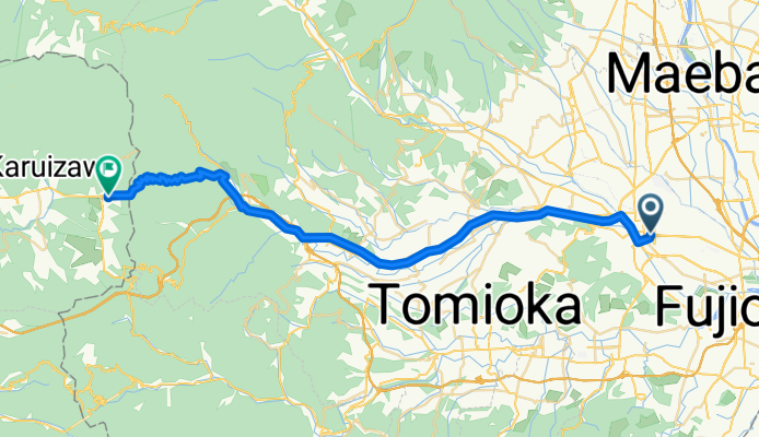 Takasaki Sta. to Karuizawa Sta.