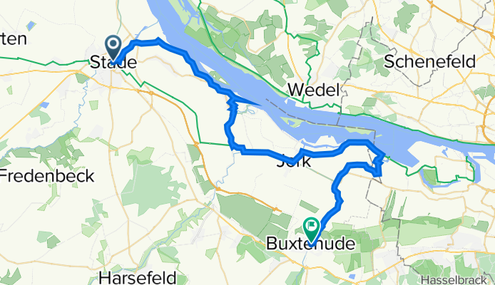 Stade nach Buxtehude