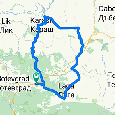 Правец-Калугерово-Хубавене-Добревци-Джурово-Лъга-Правец