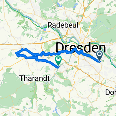 Dresden - Wilsdruff - Kesselsdorf - Niederhermsdorf - Freital Potschappel - Dresden