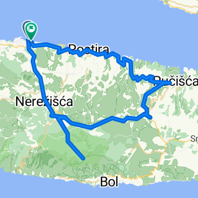 Supetar,Nerežišće,Vidova gora,Pražnice.Pučišta,Postira