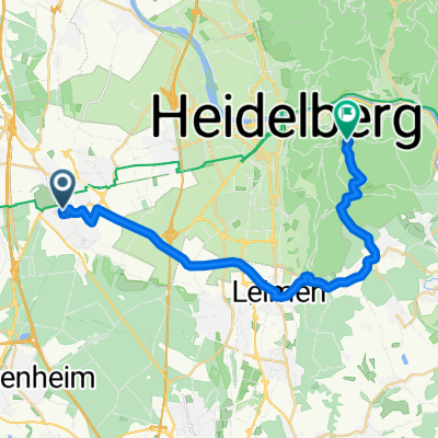 Königstuhl von Schwetzingen über Leimen