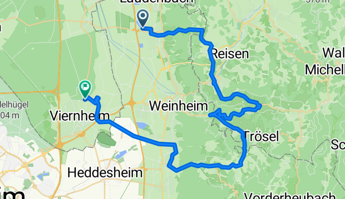 Viernheimer Triathlon Strecke 2015